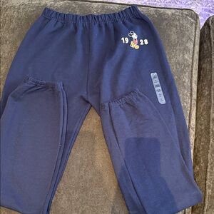 Disney Navy Sweatpants never used